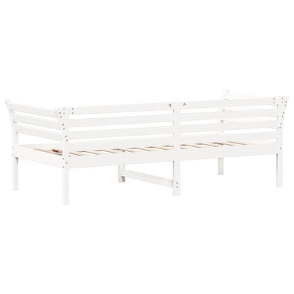 vidaXL Day Bed without Mattress White 100x200 cm Solid Wood Pine