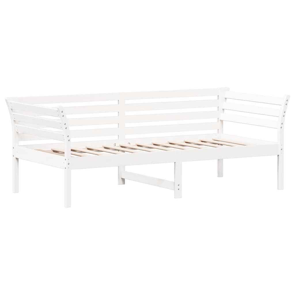 vidaXL Day Bed without Mattress White 90x190 cm Single Solid Wood Pine