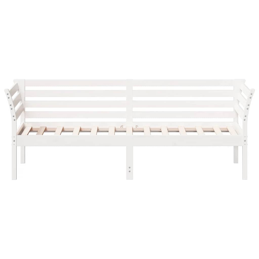 vidaXL Day Bed without Mattress White 90x190 cm Single Solid Wood Pine