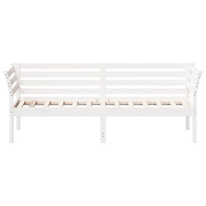 vidaXL Day Bed without Mattress White 90x190 cm Single Solid Wood Pine