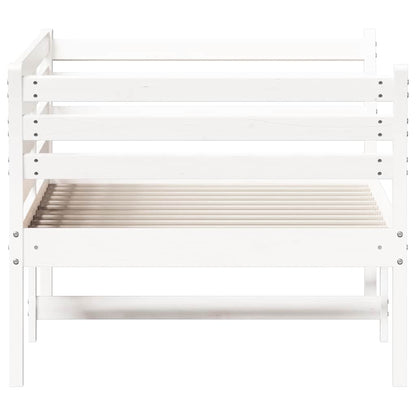 vidaXL Day Bed without Mattress White 90x190 cm Single Solid Wood Pine