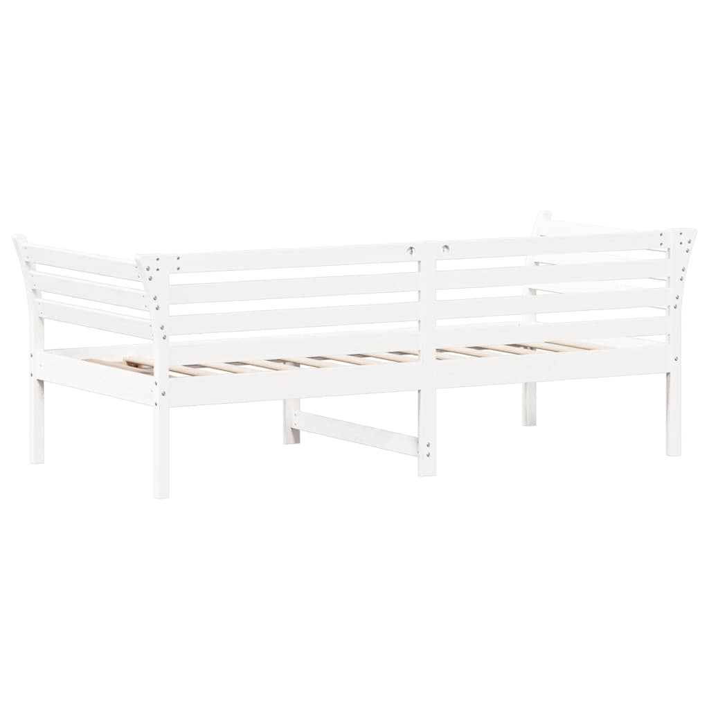 vidaXL Day Bed without Mattress White 90x190 cm Single Solid Wood Pine