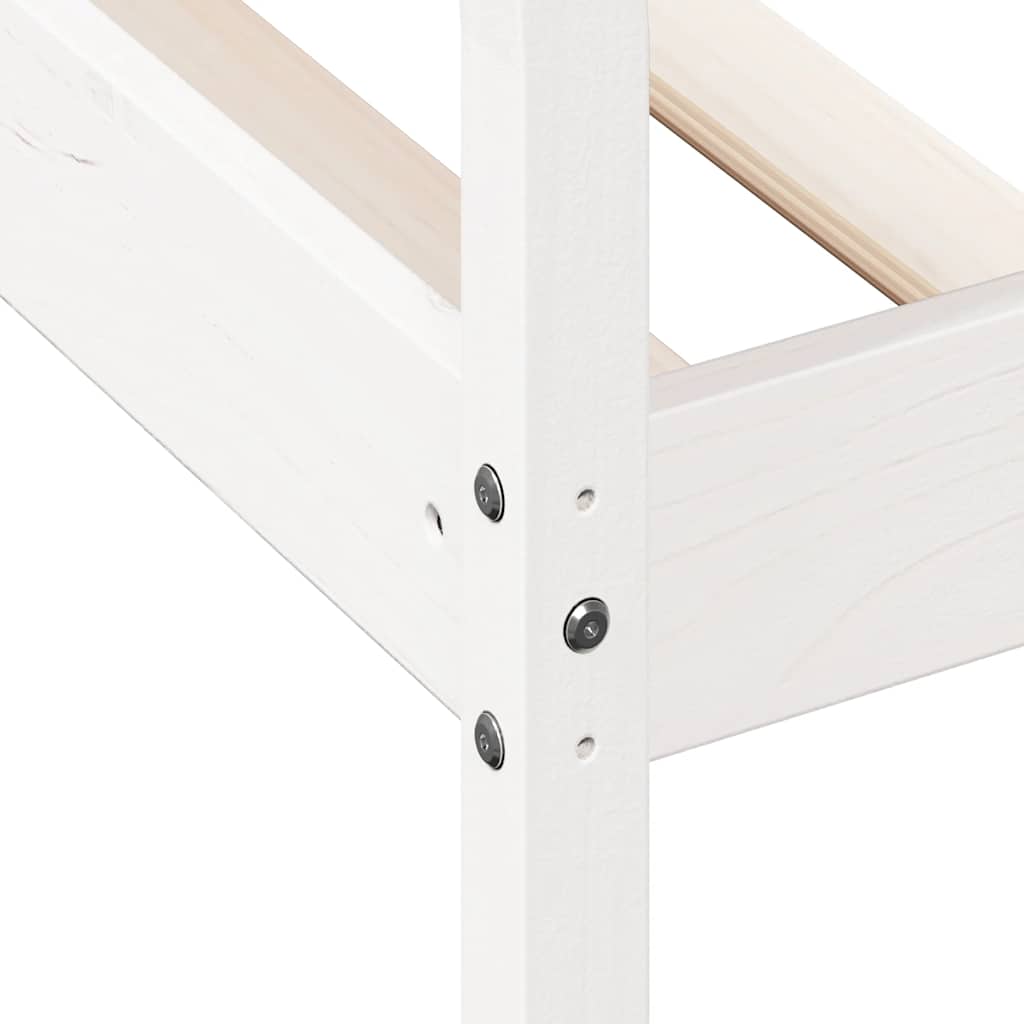 vidaXL Day Bed without Mattress White 90x190 cm Single Solid Wood Pine