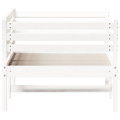 vidaXL Day Bed without Mattress White 75x190 cm Small Single Solid Wood Pine