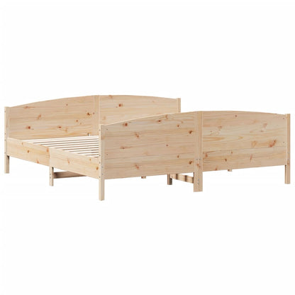 vidaXL Bed Frame without Mattress 200x200 cm Solid Wood Pine
