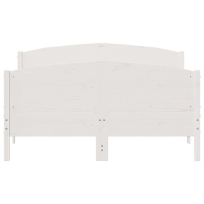 vidaXL Bed Frame without Mattress White 160x200 cm Solid Wood Pine