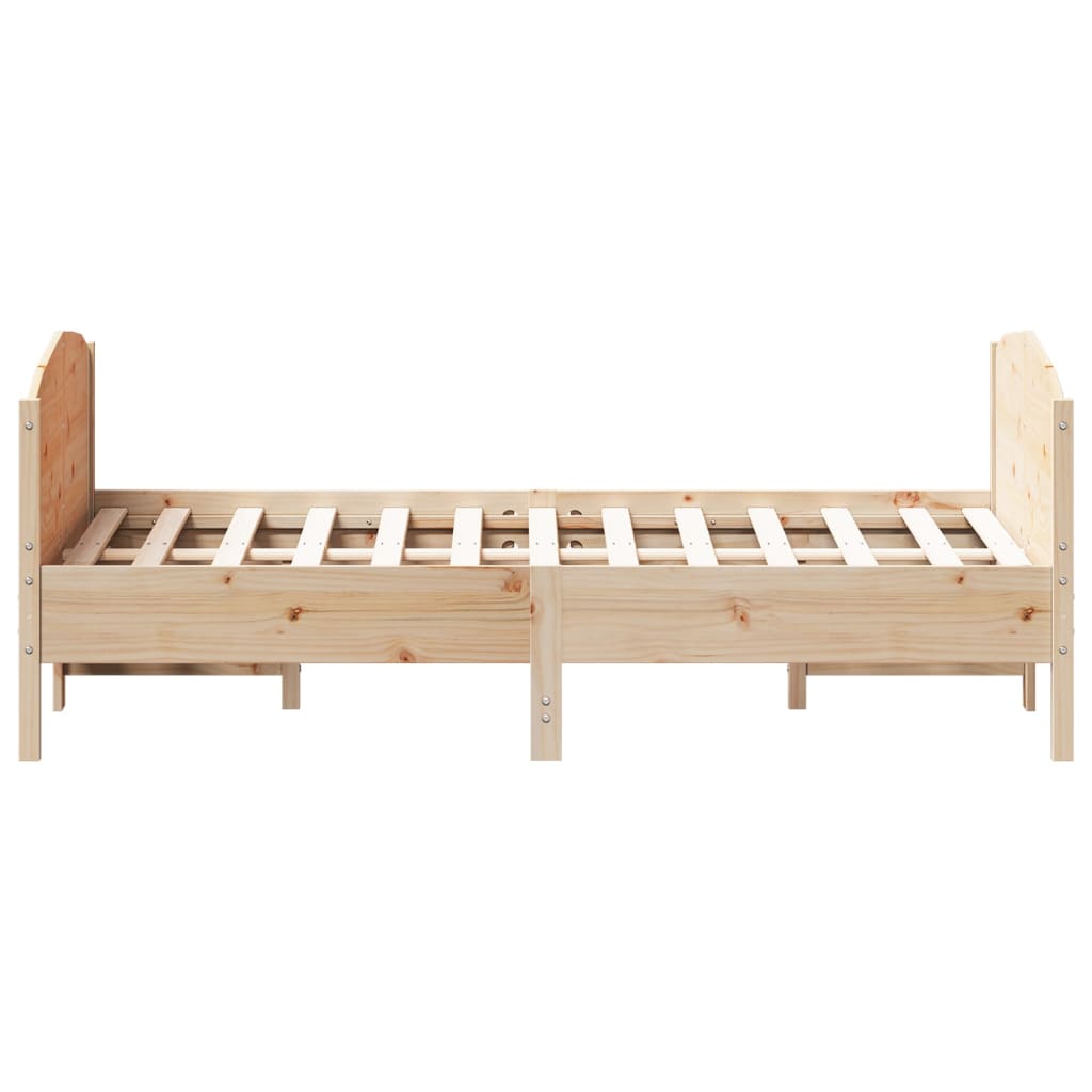 vidaXL Bed Frame without Mattress 140x200 cm Solid Wood Pine