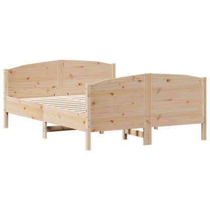 vidaXL Bed Frame without Mattress 120x200 cm Solid Wood Pine