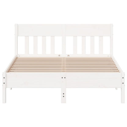 vidaXL Bed Frame without Mattress White 160x200 cm Solid Wood Pine