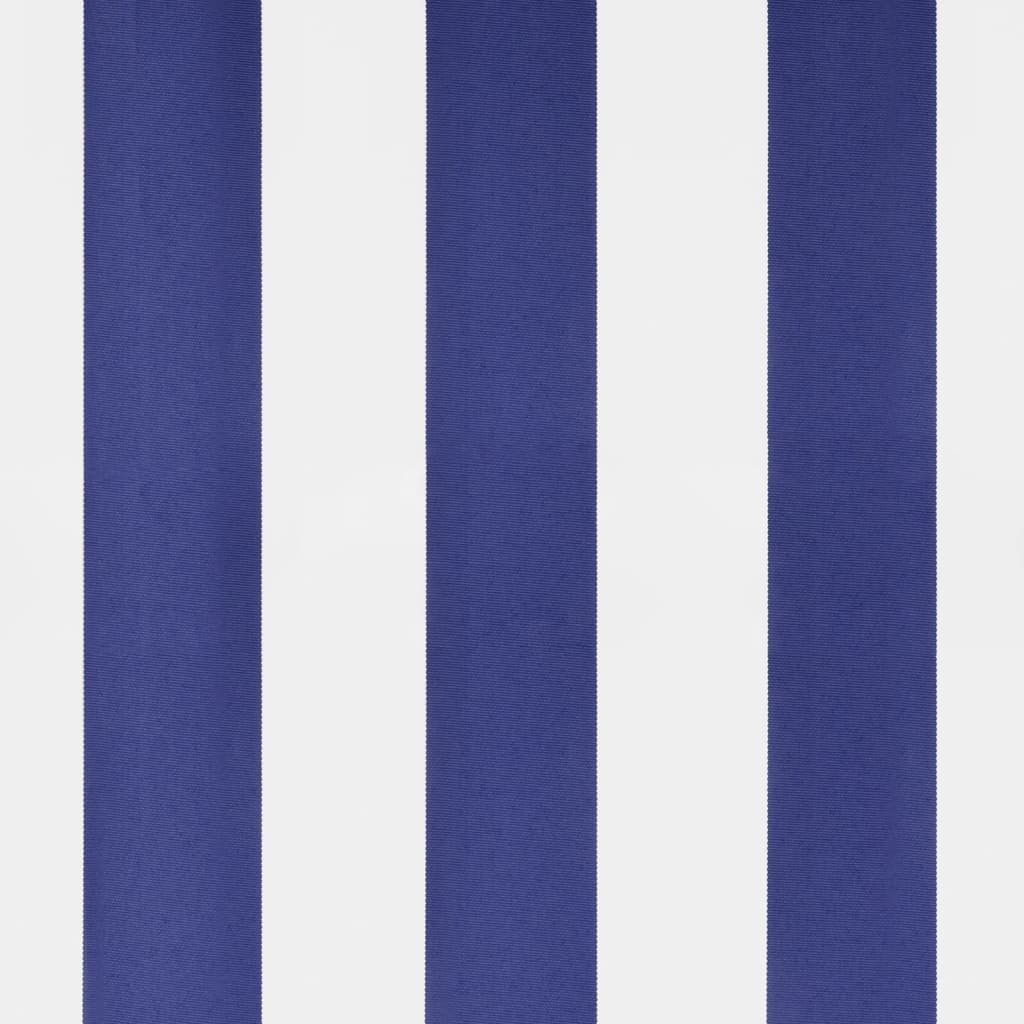 vidaXL Free Standing Awning Blue and White 300x300 cm Fabric and Steel