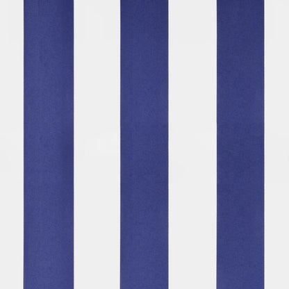 vidaXL Free Standing Awning Blue and White 300x300 cm Fabric and Steel