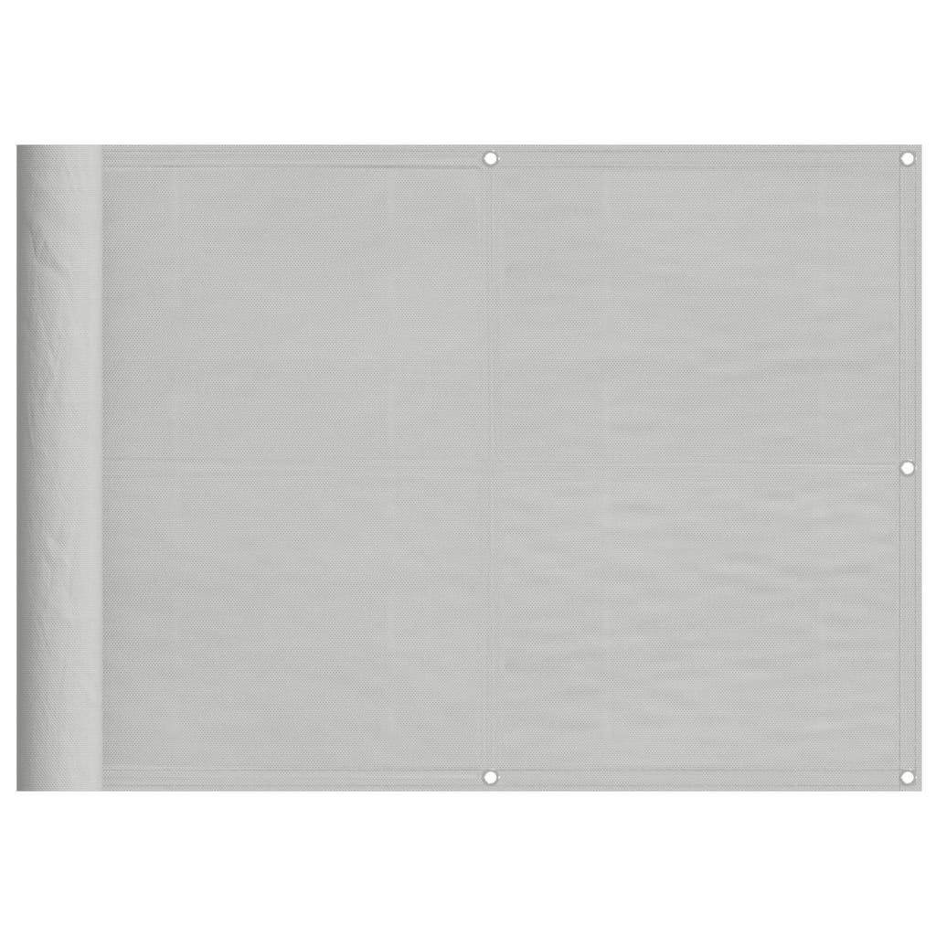 vidaXL Balcony Screen Light Grey 75x800 cm 100% Polyester Oxford