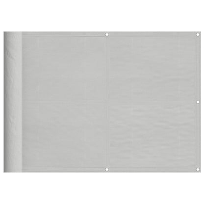 vidaXL Balcony Screen Light Grey 75x800 cm 100% Polyester Oxford