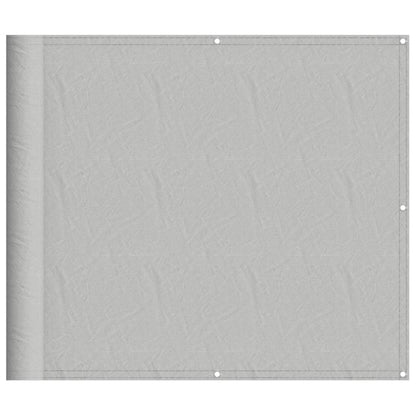 vidaXL Balcony Screen Light Grey 90x300 cm 100% Polyester Oxford