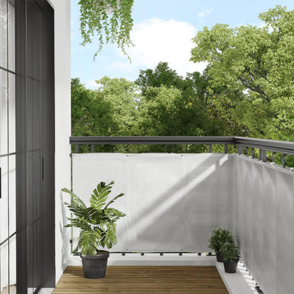 vidaXL Balcony Screen Light Grey 90x300 cm 100% Polyester Oxford