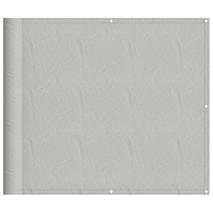 vidaXL Balcony Screen Light Grey 90x400 cm 100% Polyester Oxford