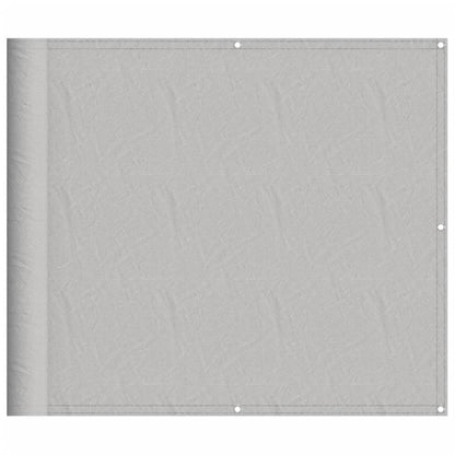 vidaXL Balcony Screen Light Grey 90x500 cm 100% Polyester Oxford