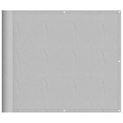 vidaXL Balcony Screen Light Grey 90x600 cm 100% Polyester Oxford