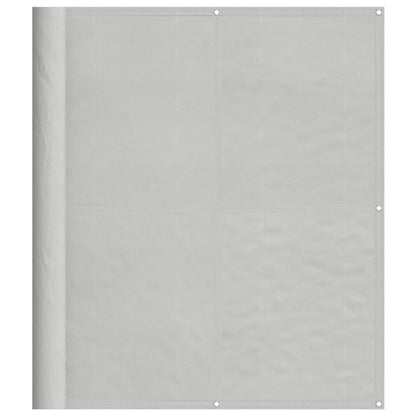 vidaXL Balcony Screen Light Grey 120x300 cm 100% Polyester Oxford