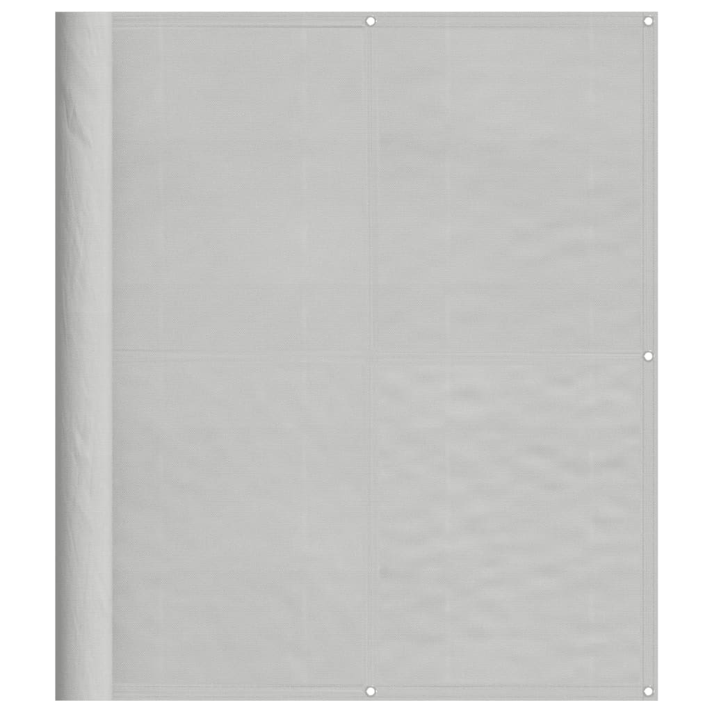 vidaXL Balcony Screen Light Grey 120x500 cm 100% Polyester Oxford