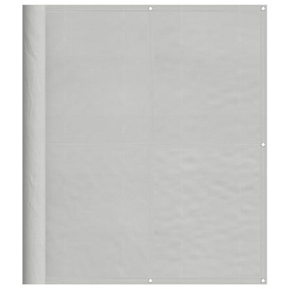vidaXL Balcony Screen Light Grey 120x500 cm 100% Polyester Oxford