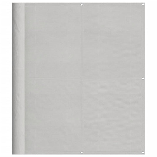 vidaXL Balcony Screen Light Grey 120x600 cm 100% Polyester Oxford