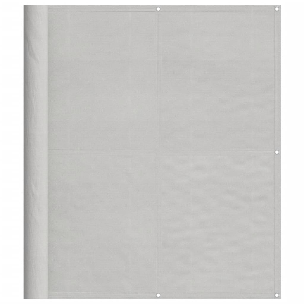 vidaXL Balcony Screen Light Grey 120x600 cm 100% Polyester Oxford