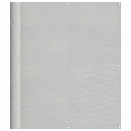 vidaXL Balcony Screen Light Grey 120x600 cm 100% Polyester Oxford