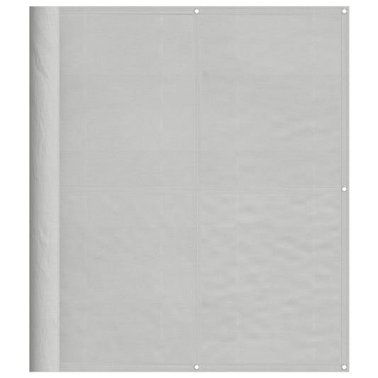 vidaXL Balcony Screen Light Grey 120x700 cm 100% Polyester Oxford