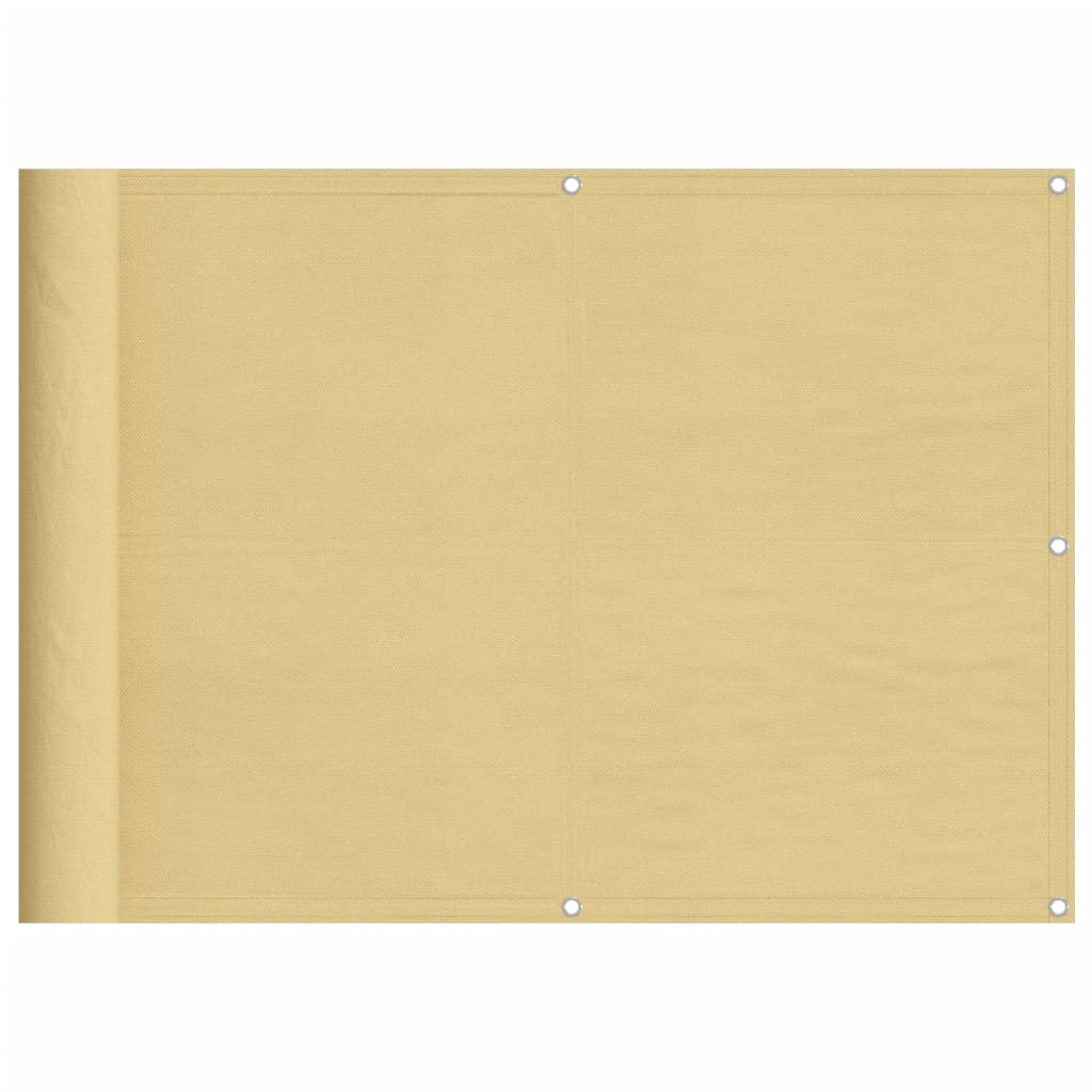 vidaXL Balcony Screen Sand 75x300 cm 100% Polyester Oxford