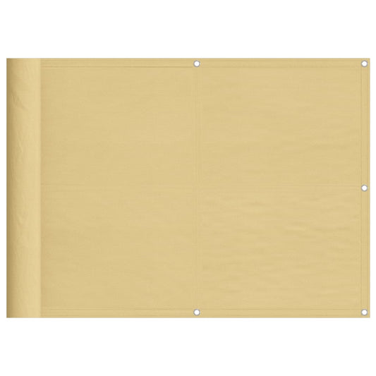 vidaXL Balcony Screen Sand 75x700 cm 100% Polyester Oxford