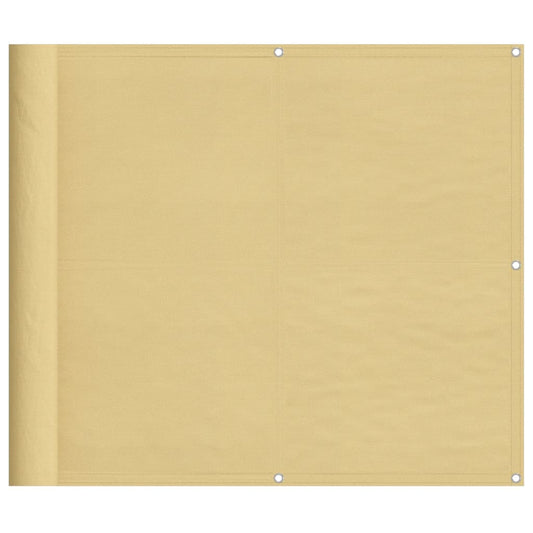 vidaXL Balcony Screen Sand 90x300 cm 100% Polyester Oxford