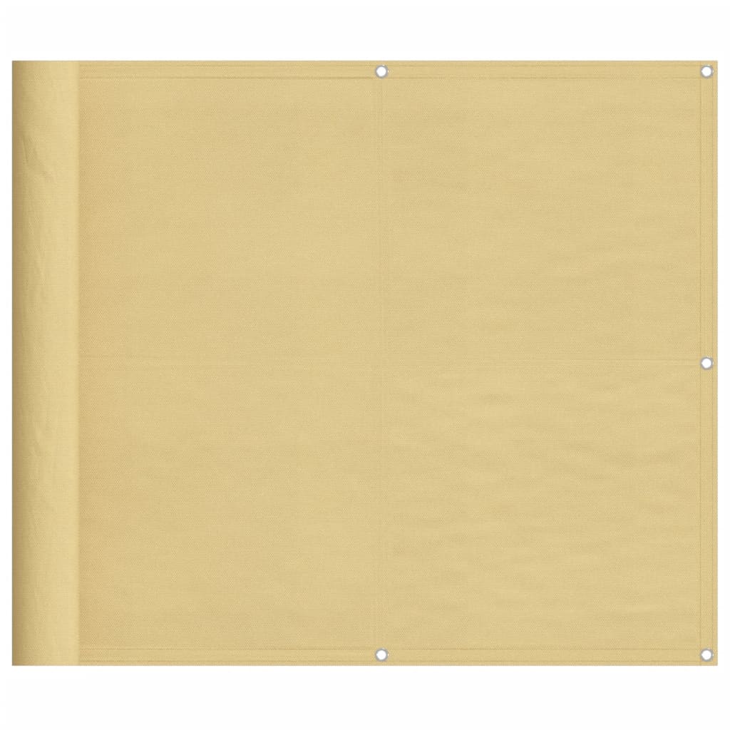 vidaXL Balcony Screen Sand 90x400 cm 100% Polyester Oxford