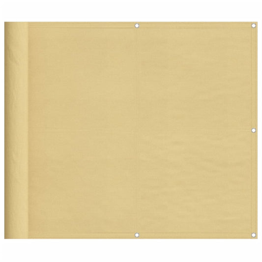 vidaXL Balcony Screen Sand 90x400 cm 100% Polyester Oxford