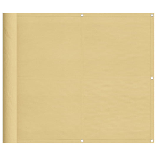 vidaXL Balcony Screen Sand 90x500 cm 100% Polyester Oxford