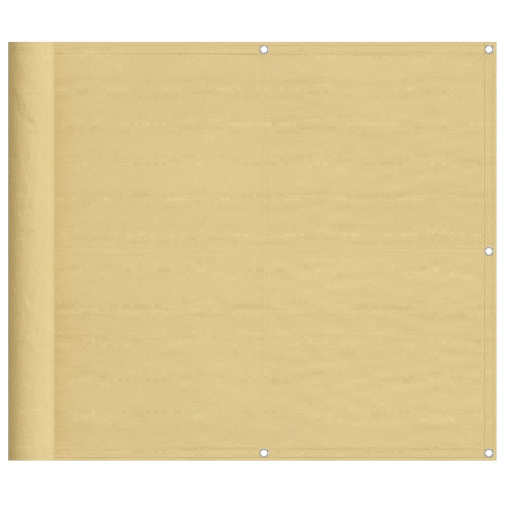 vidaXL Balcony Screen Sand 90x600 cm 100% Polyester Oxford