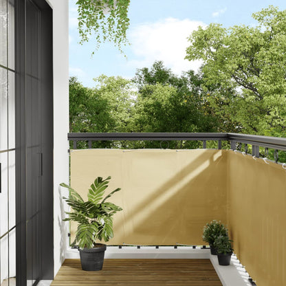 vidaXL Balcony Screen Sand 90x800 cm 100% Polyester Oxford