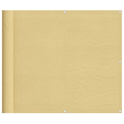 vidaXL Balcony Screen Sand 90x800 cm 100% Polyester Oxford