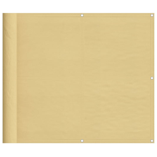 vidaXL Balcony Screen Sand 90x1000 cm 100% Polyester Oxford