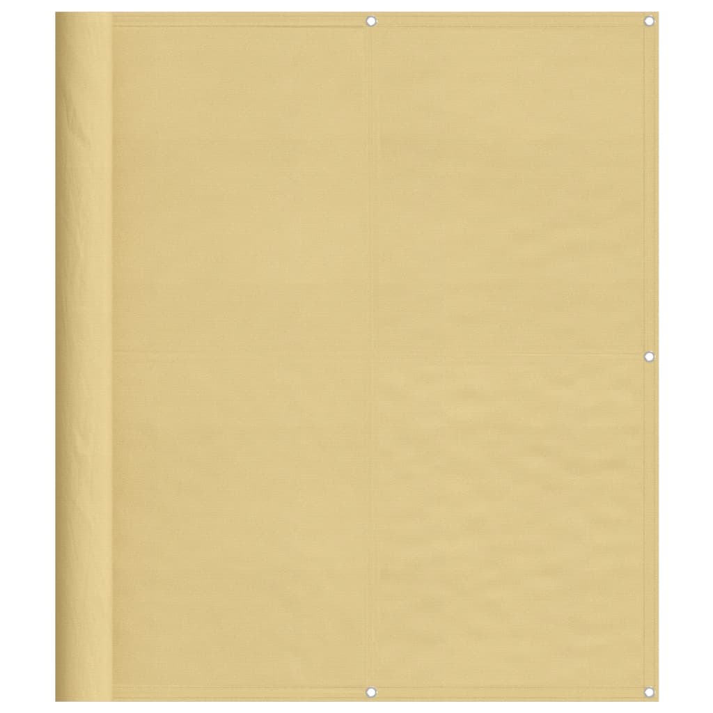 vidaXL Balcony Screen Sand 120x400 cm 100% Polyester Oxford