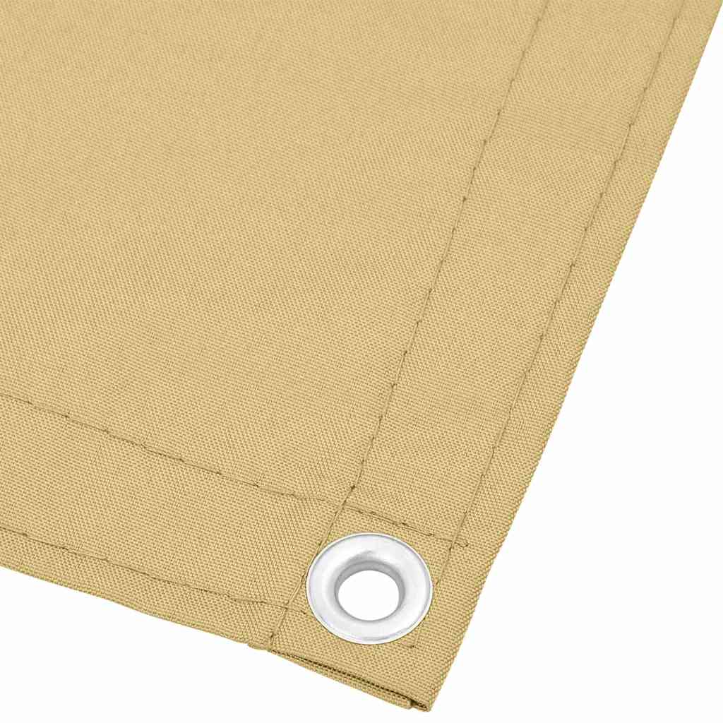 vidaXL Balcony Screen Sand 120x700 cm 100% Polyester Oxford