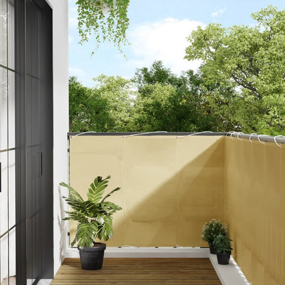 vidaXL Balcony Screen Sand 120x700 cm 100% Polyester Oxford