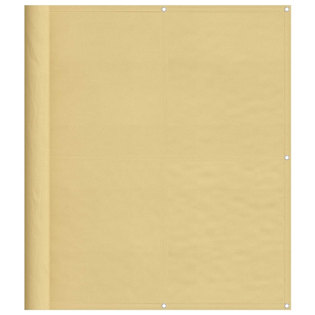 vidaXL Balcony Screen Sand 120x700 cm 100% Polyester Oxford