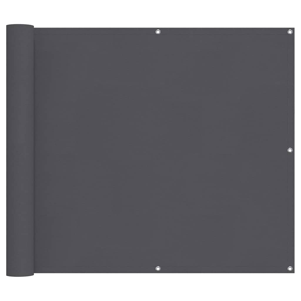 vidaXL Balcony Screen Anthracite 90x700 cm 100% Polyester Oxford