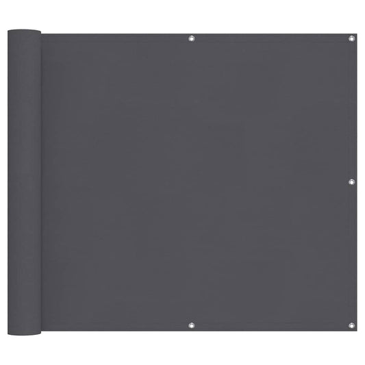 vidaXL Balcony Screen Anthracite 90x700 cm 100% Polyester Oxford