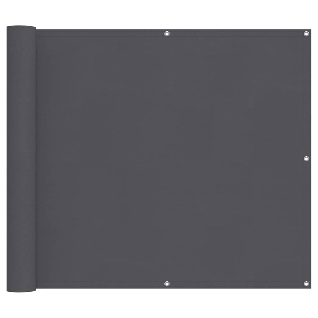 vidaXL Balcony Screen Anthracite 90x800 cm 100% Polyester Oxford