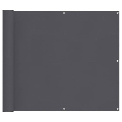 vidaXL Balcony Screen Anthracite 90x800 cm 100% Polyester Oxford