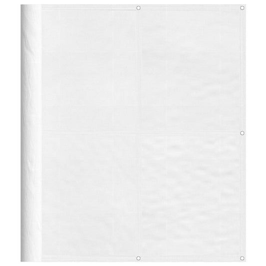 vidaXL Balcony Screen White 120x700 cm 100% Polyester Oxford