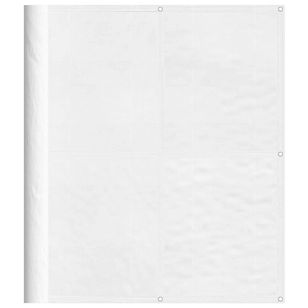 vidaXL Balcony Screen White 120x800 cm 100% Polyester Oxford