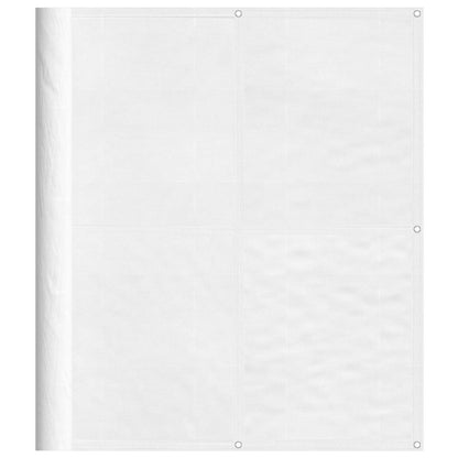 vidaXL Balcony Screen White 120x1000 cm 100% Polyester Oxford